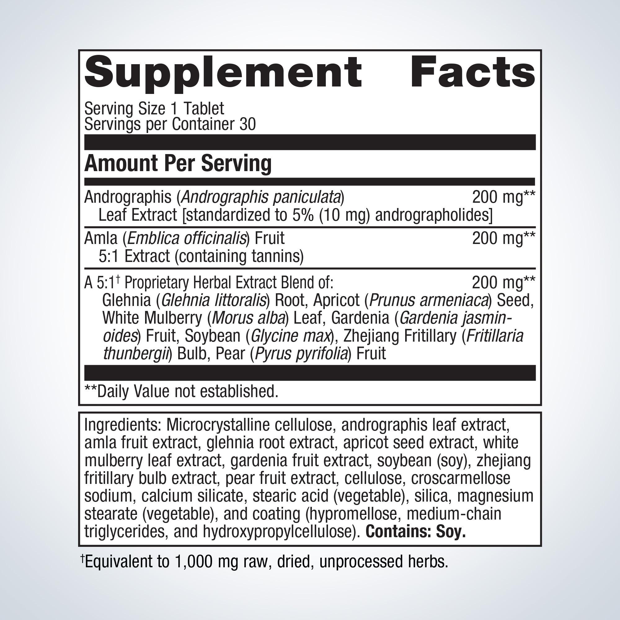 Andrographis PlusÂ® Lung Health Supplement | Metagenics