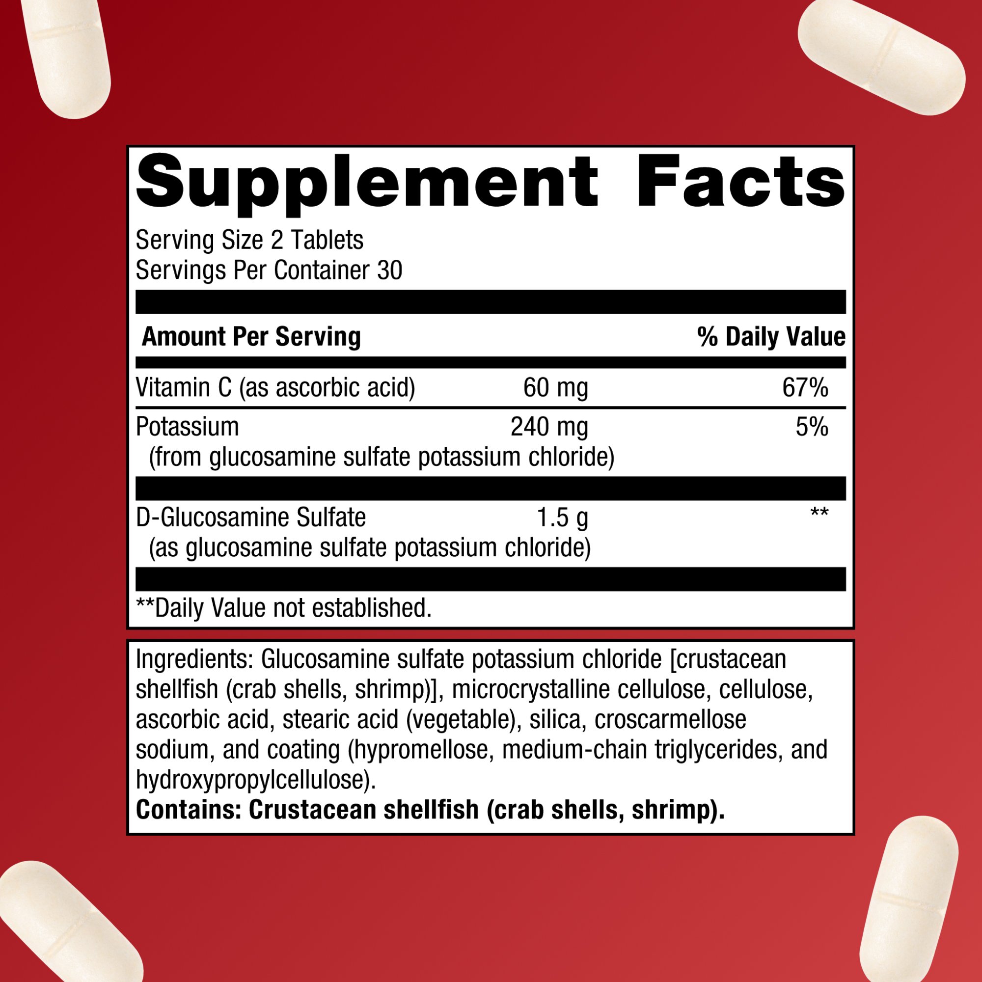 Glucosamine Sulfate 750 mg for Healthy Joints | Metagenics