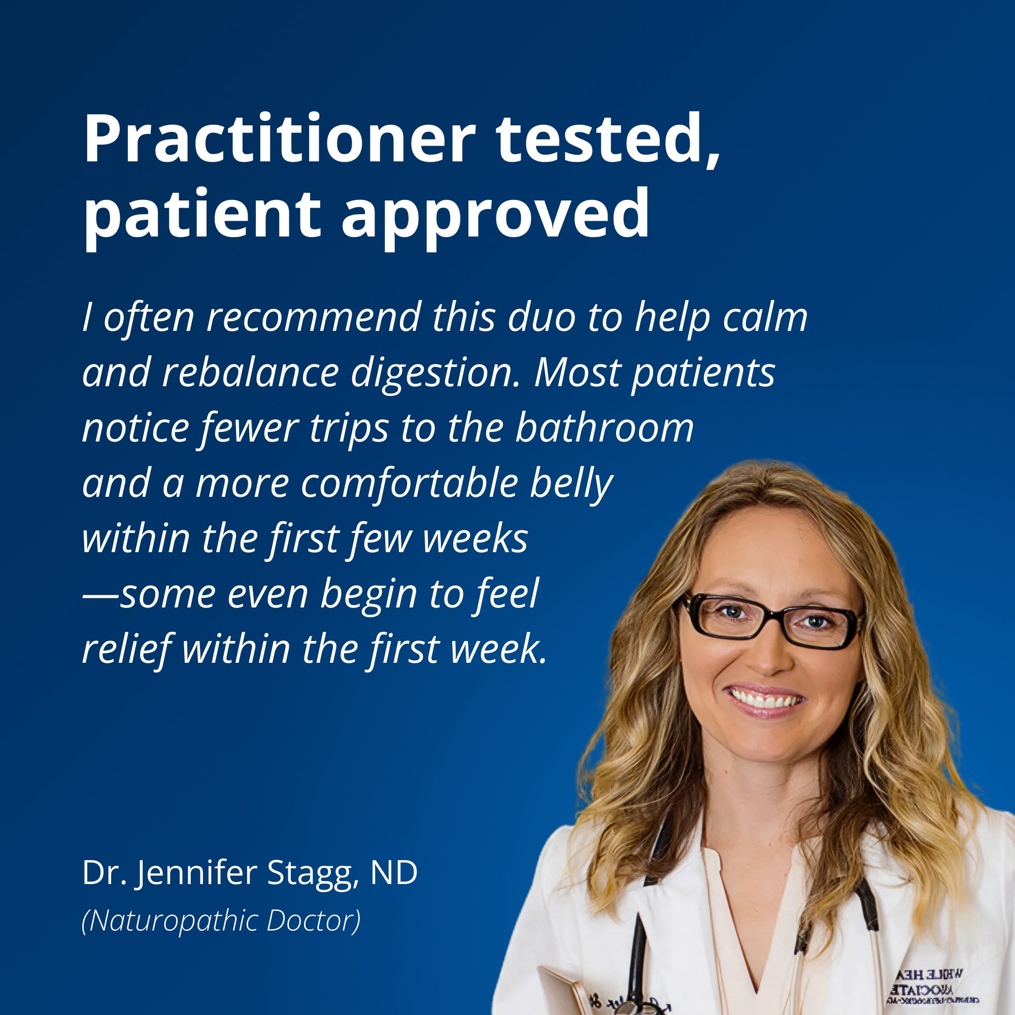 Gut Relief Duo for Occasional Bowel Distress by Dr. Jennifer Stagg, ND
