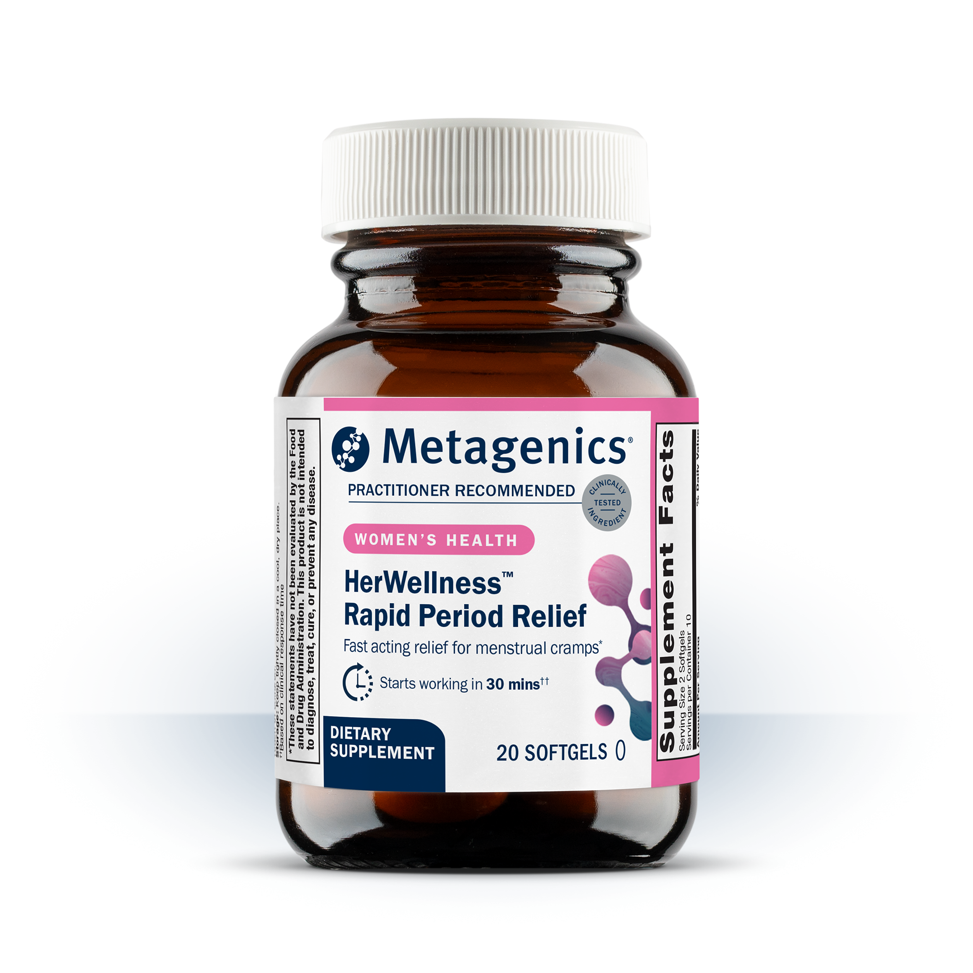HerWellnessâ„¢ Rapid Period Relief | Fast-Acting, Natural Support for Period Pain | Metagenics