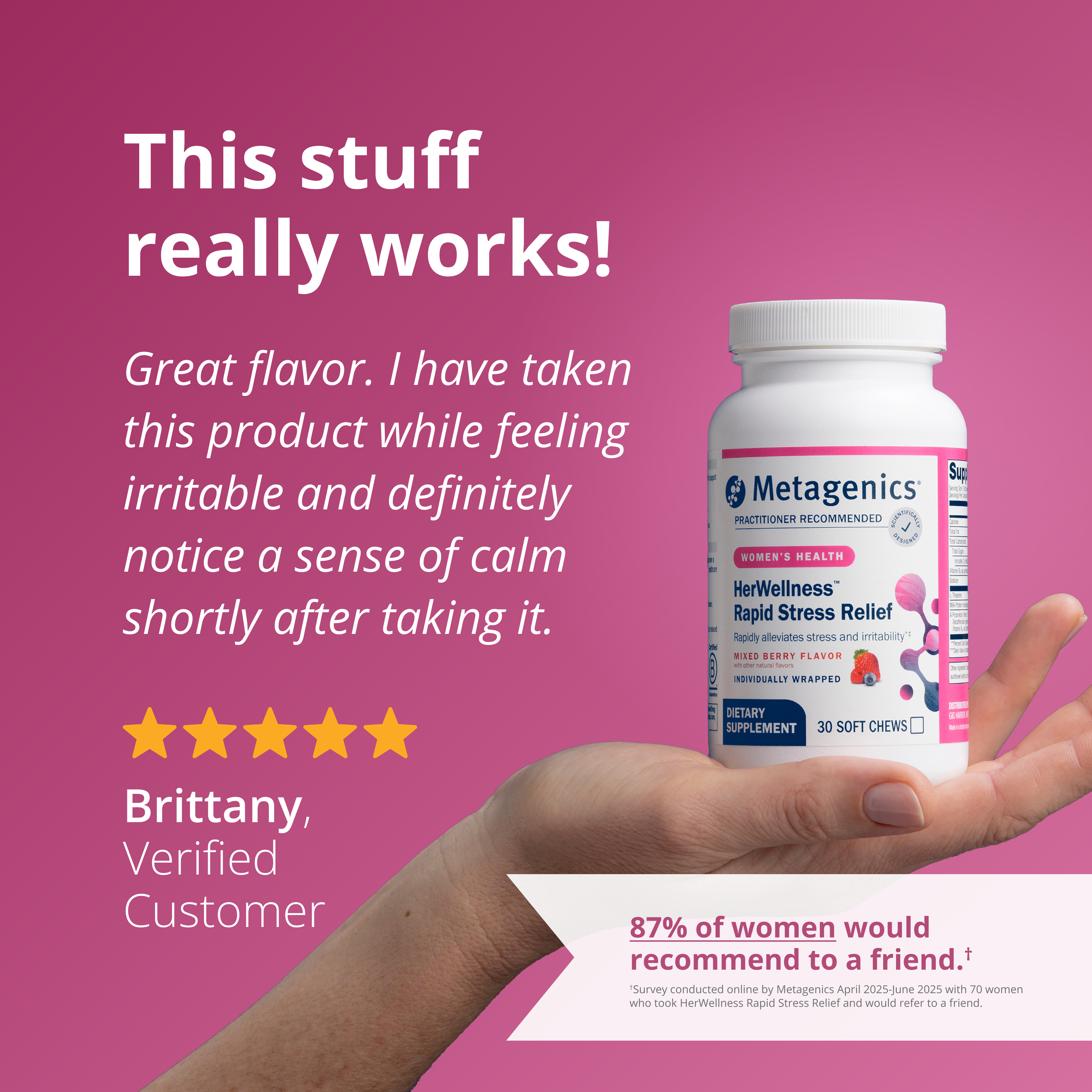 HerWellnessâ„¢ Rapid Stress Relief | Fast-Acting Stress Support | Metagenics