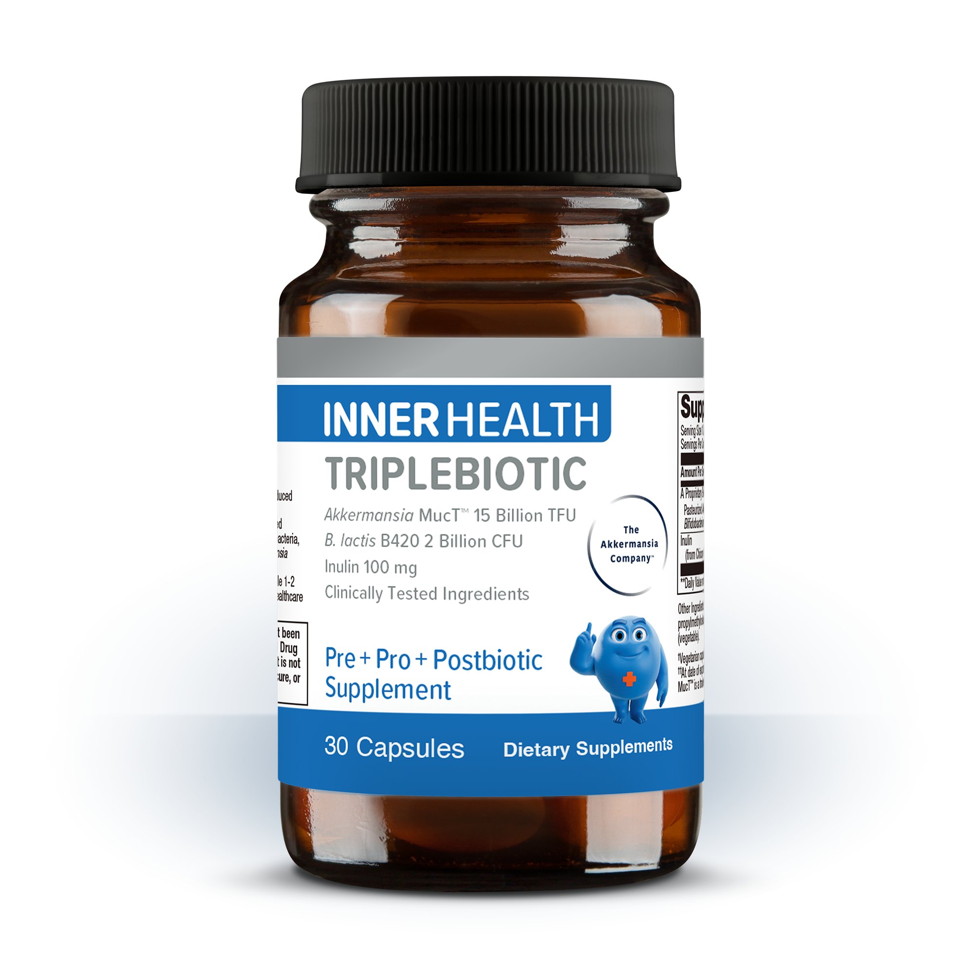 InnerHealth Triplebiotic with Akkermansia | Gut Health by Metagenics