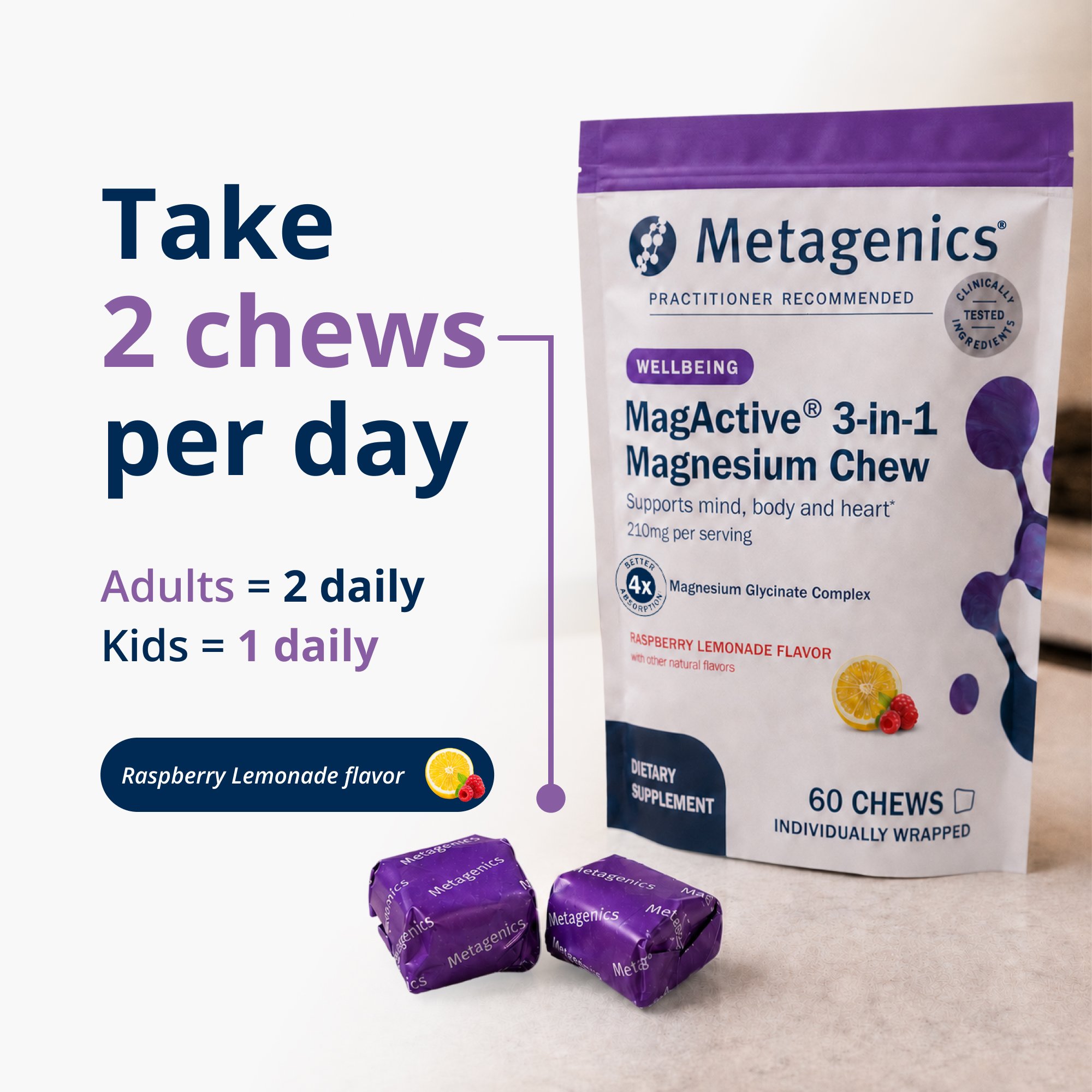 MagActive 3-in-1 Magnesium Chews | High Absorption and Daily Support
