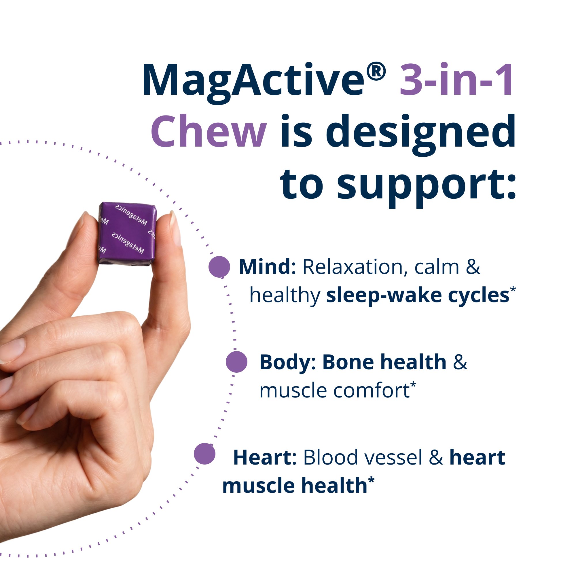 MagActive 3-in-1 Magnesium Chews | High Absorption and Daily Support