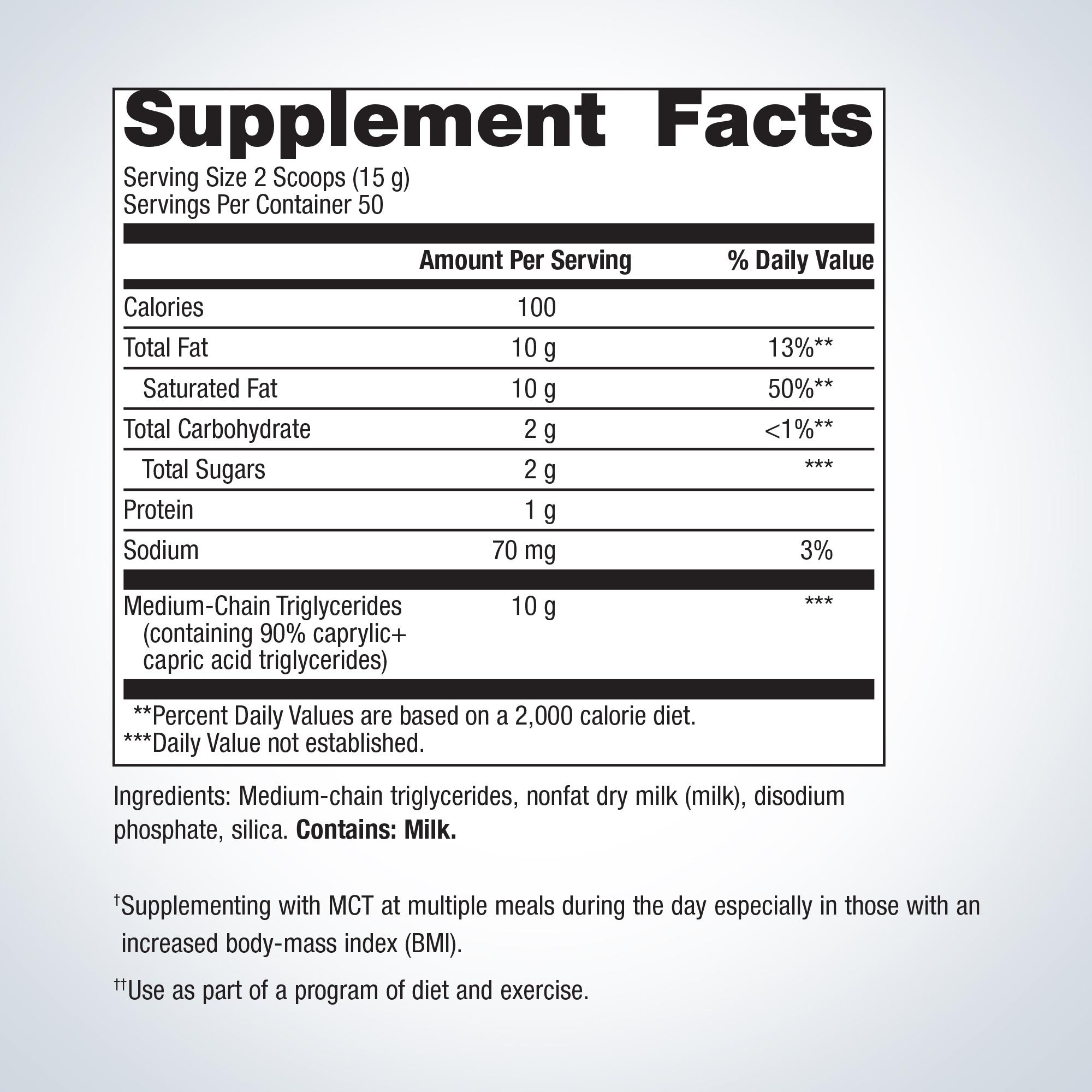 MCT Powder for Ketone Production | Metagenics