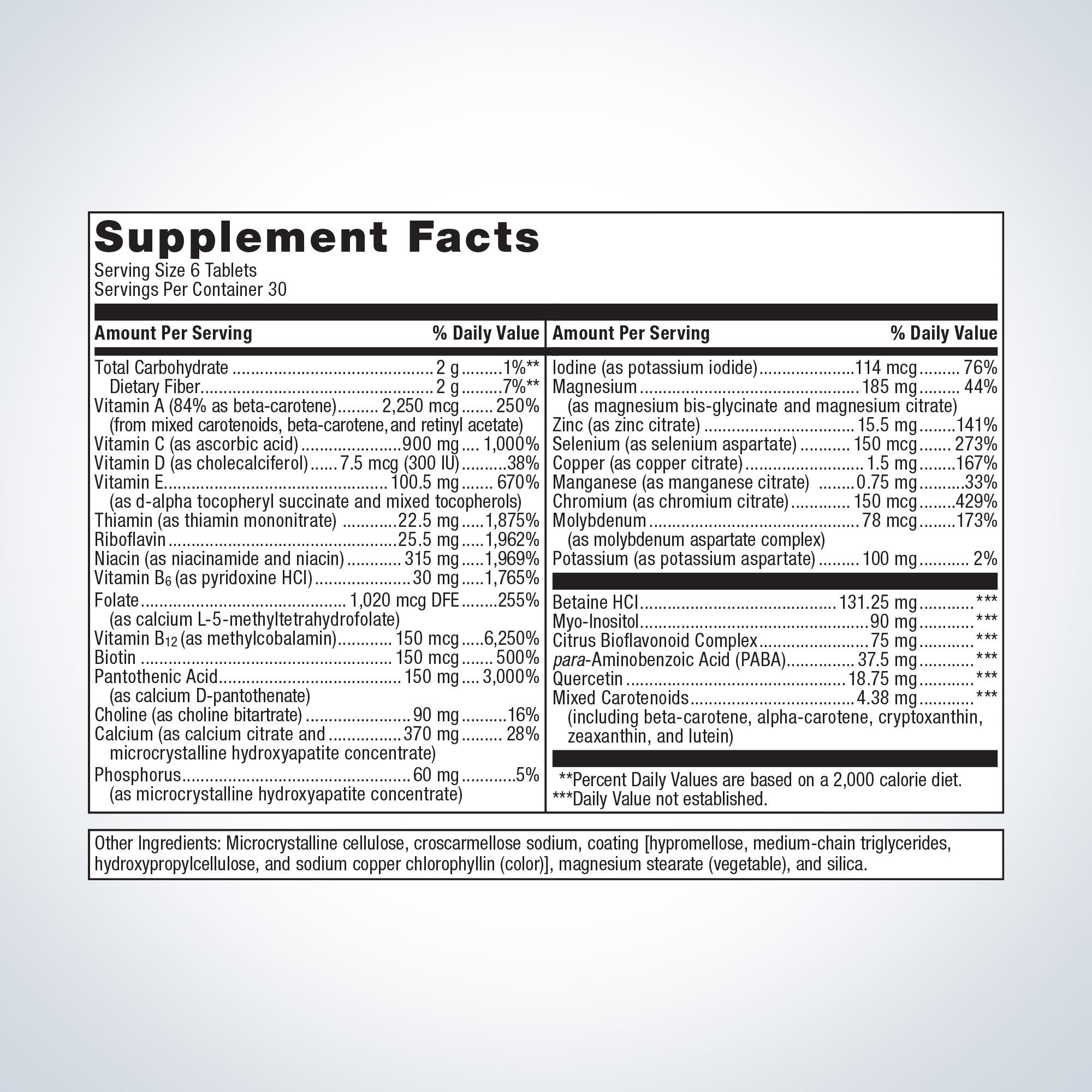 MultigenicsÂ® Intensive Care Multivitamin | Metagenics