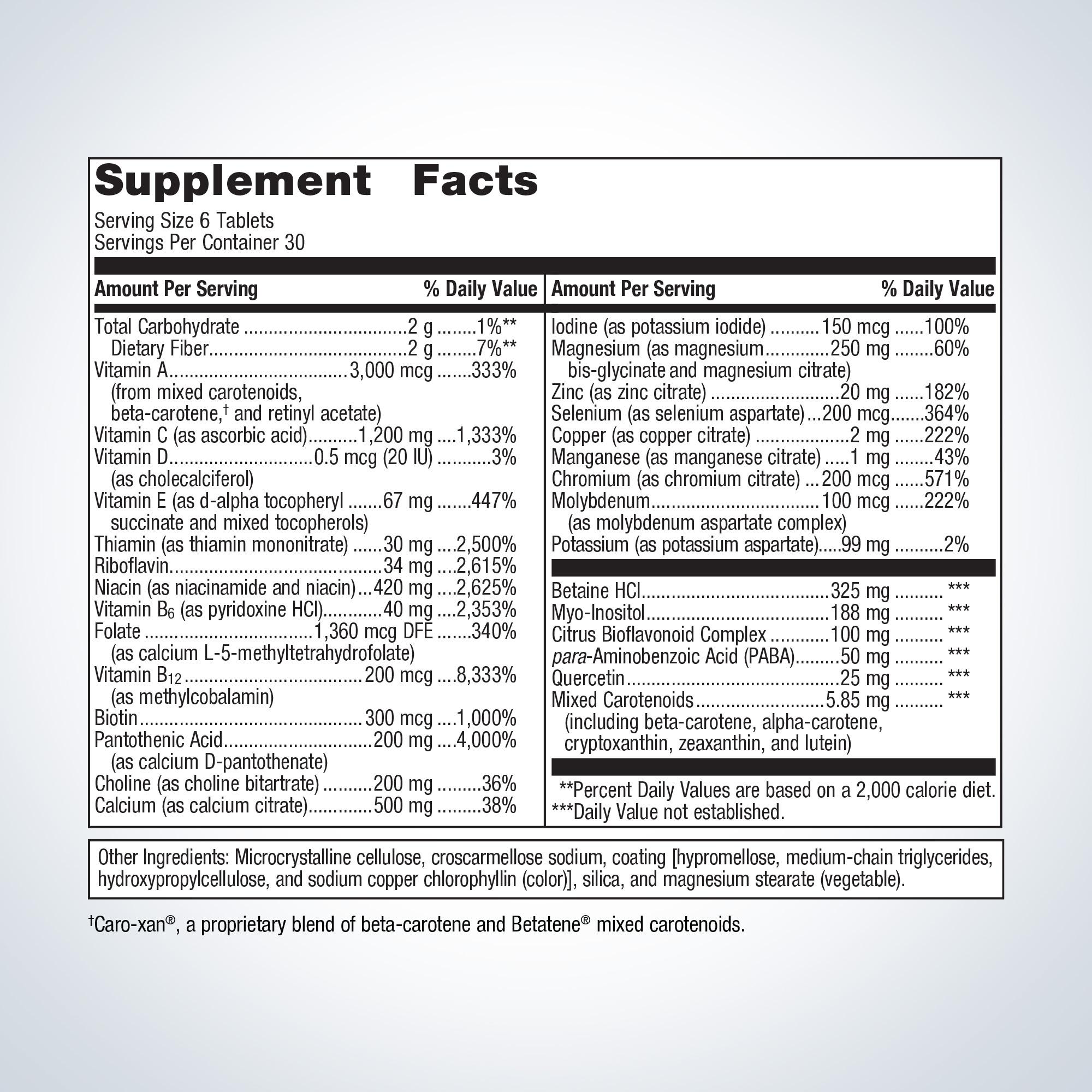 MultigenicsÂ® Multivitamin | Metagenics