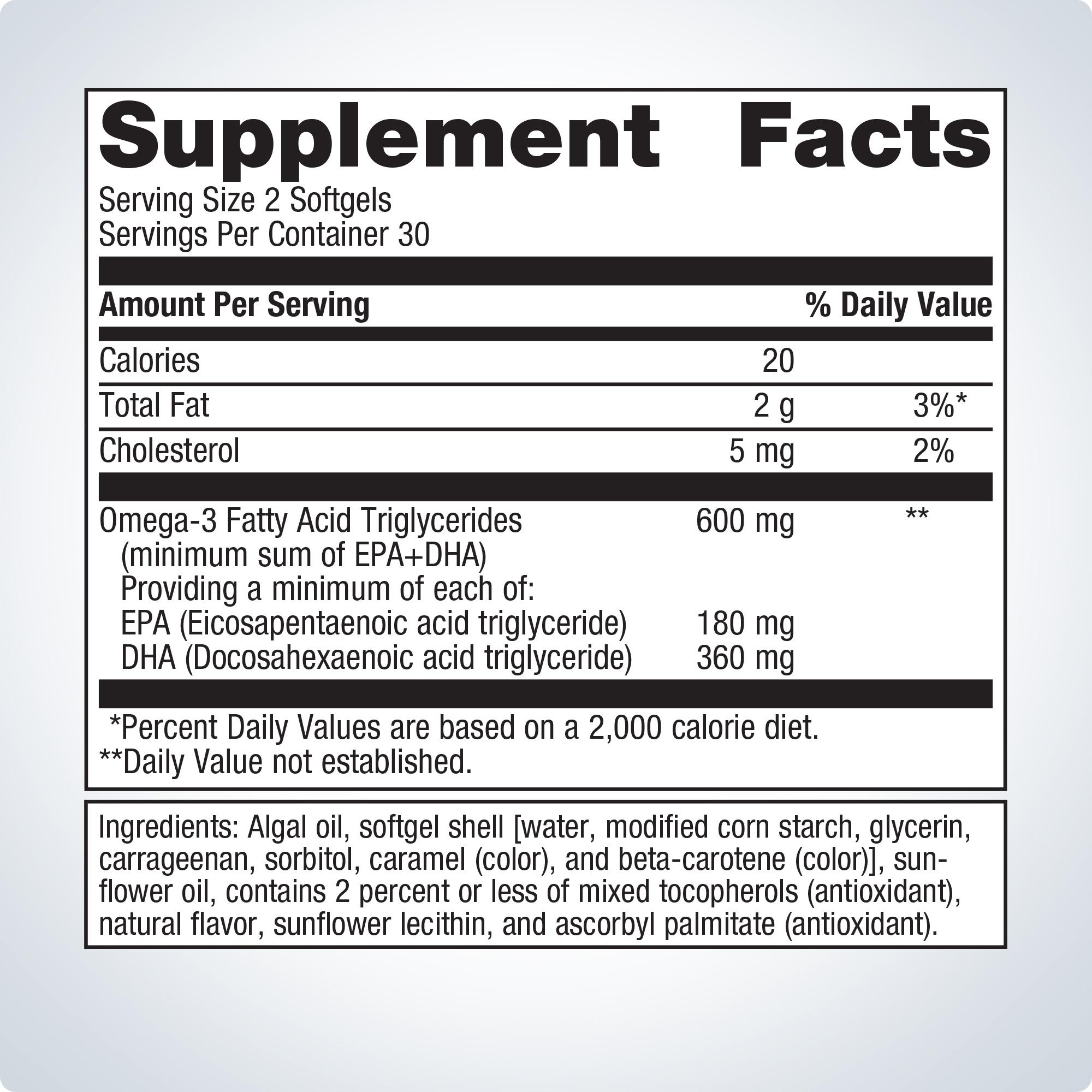 OmegaGenicsÂ® Algae Omega-3 Supplement 300mg | Metagenics