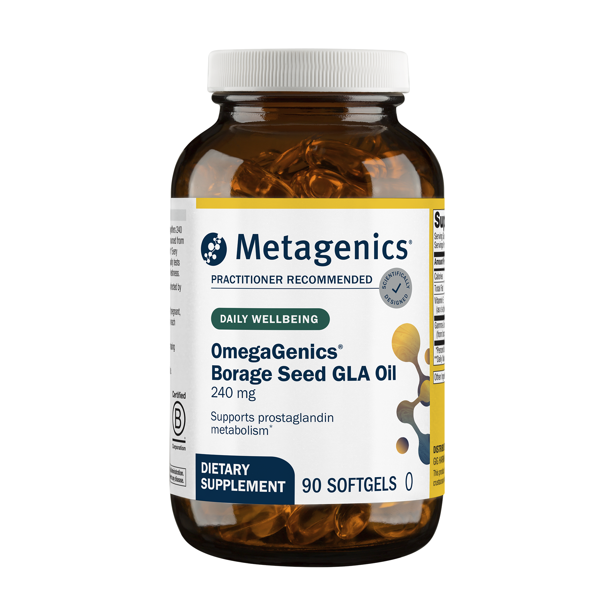 OmegaGenicsÂ® Borage Seed GLA Supplement Oil | Metagenics