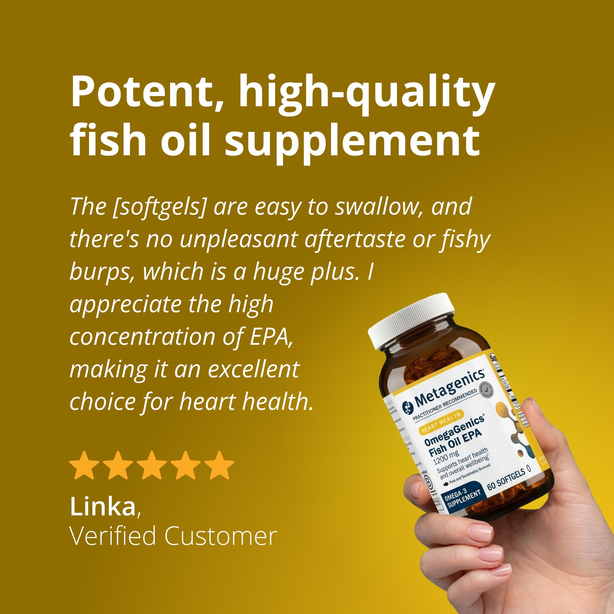 OmegaGenics Fish Oil EPA 1200 mg | Metagenics