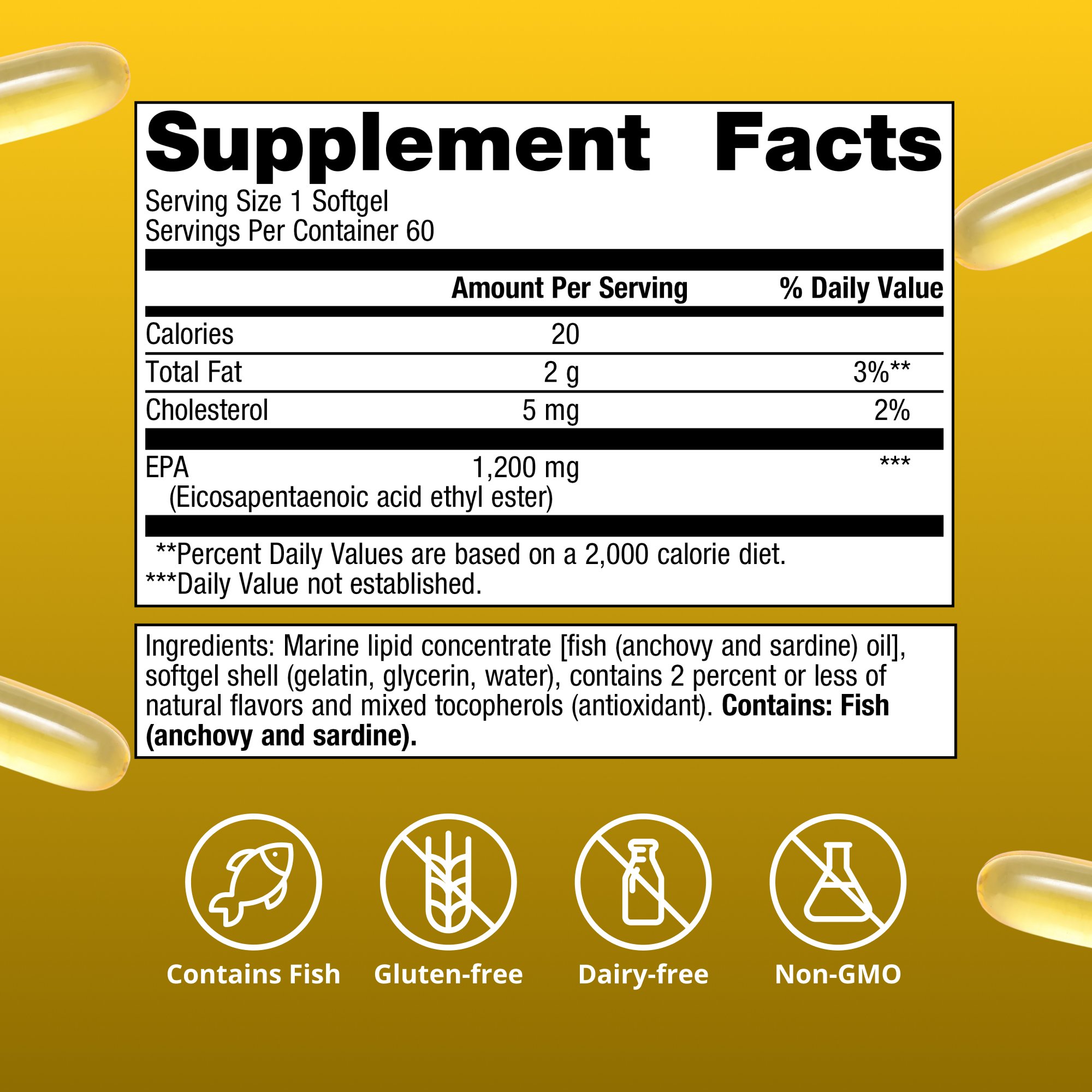 OmegaGenics Fish Oil EPA 1200 mg | Metagenics