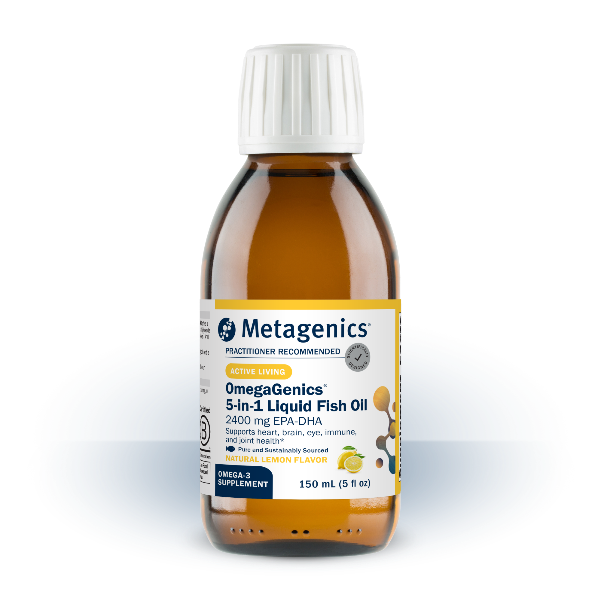 OmegaGenicsÂ® Fish Oil EPA-DHA Liquid 2400 mg | Metagenics
