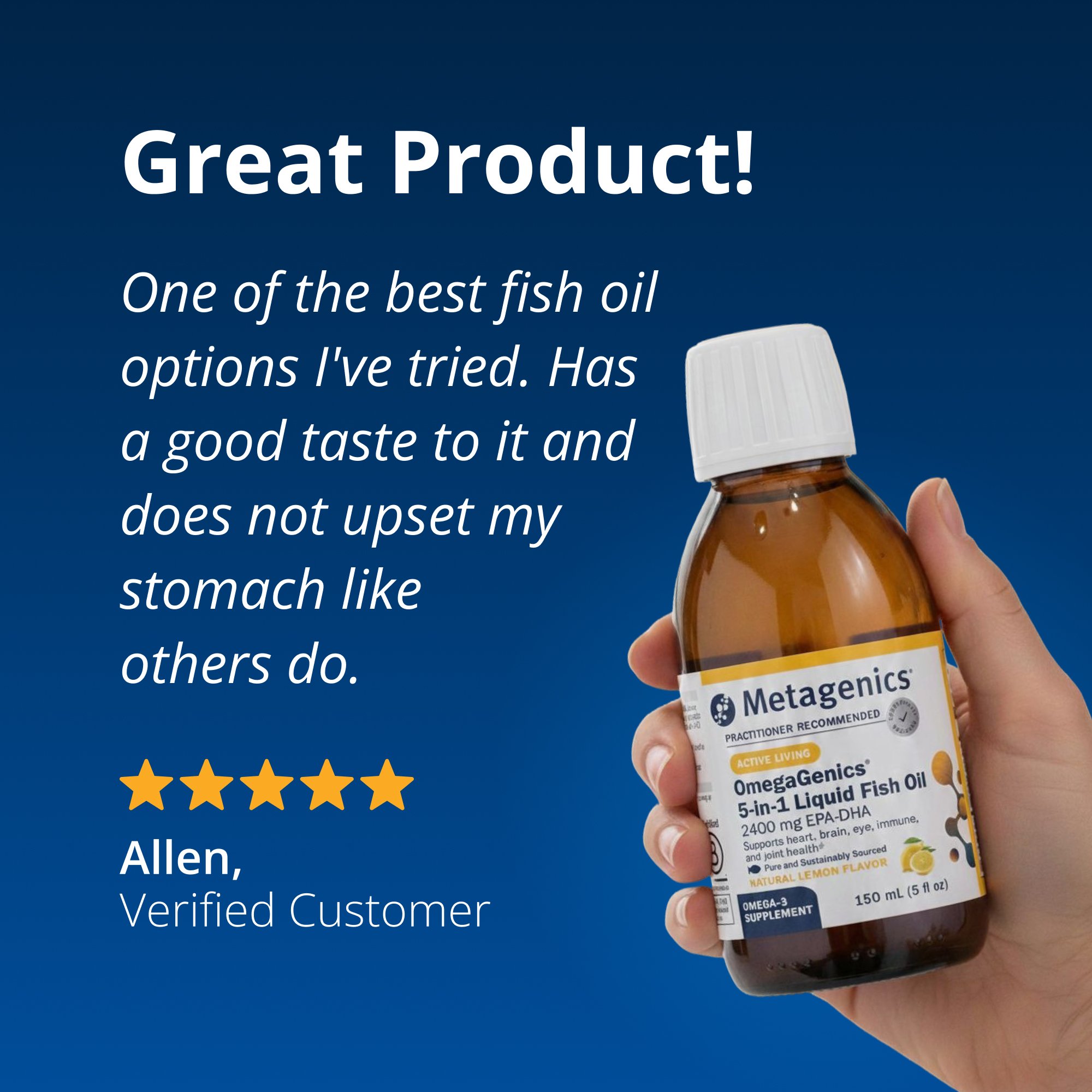 OmegaGenicsÂ® Fish Oil EPA-DHA Liquid 2400 mg | Metagenics