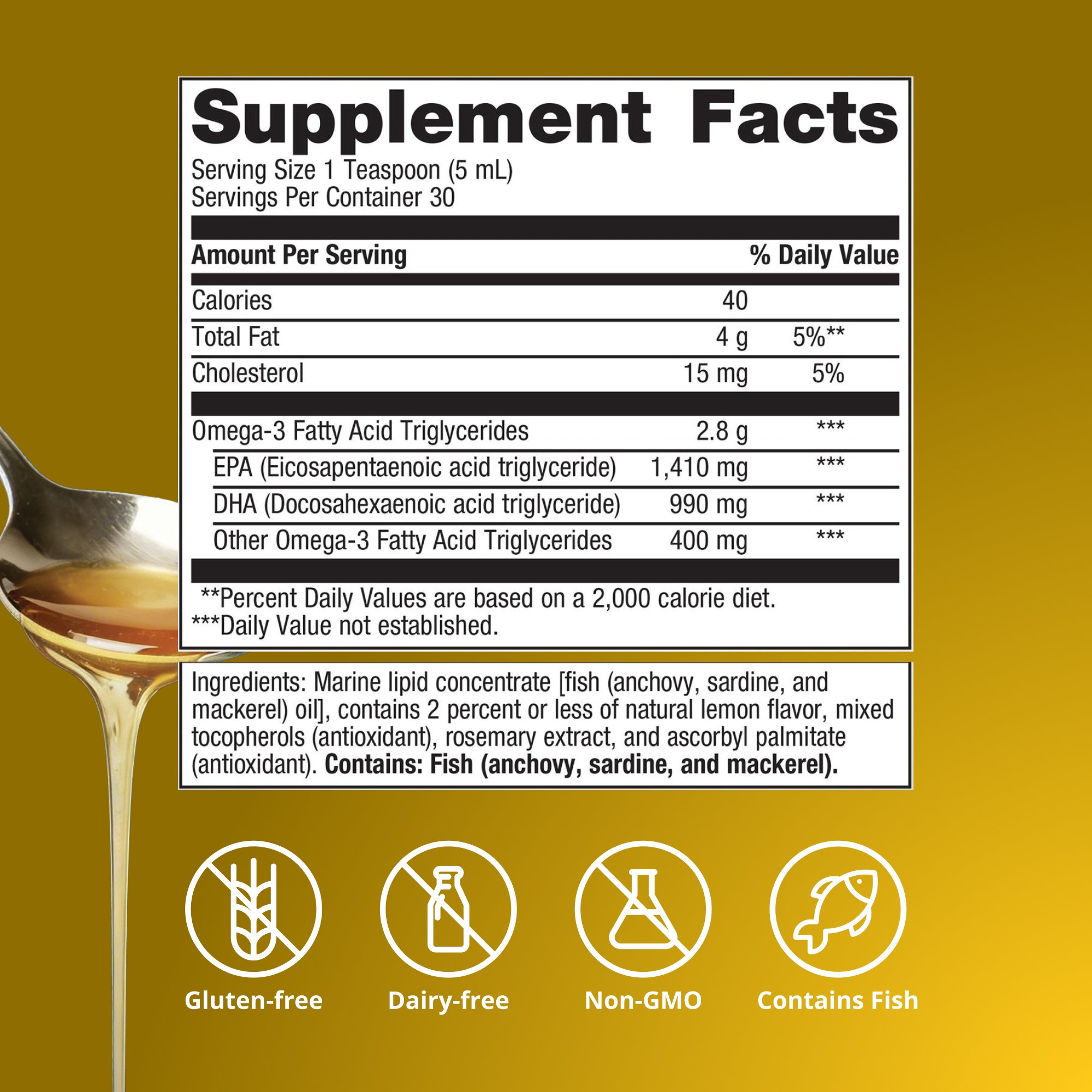 OmegaGenicsÂ® Fish Oil EPA-DHA Liquid 2400 mg | Metagenics