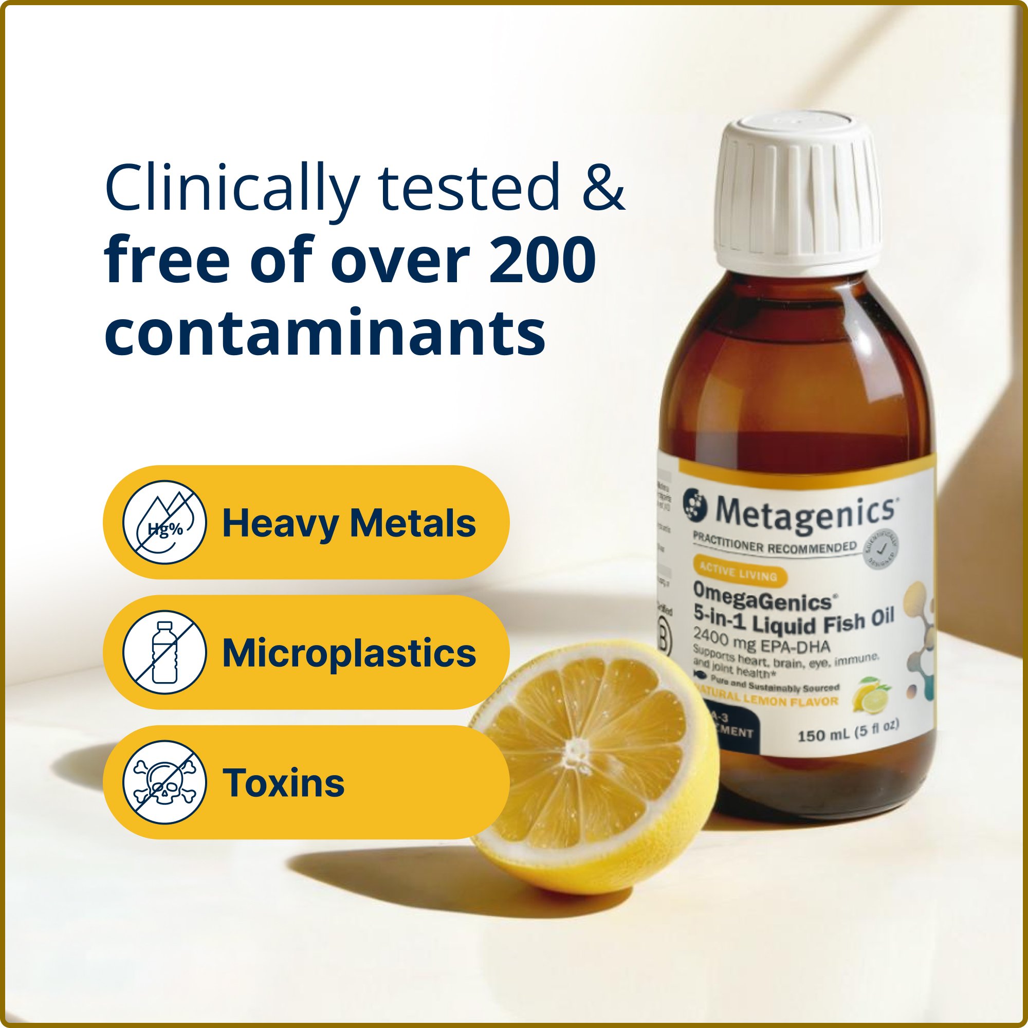 OmegaGenicsÂ® Fish Oil EPA-DHA Liquid 2400 mg | Metagenics