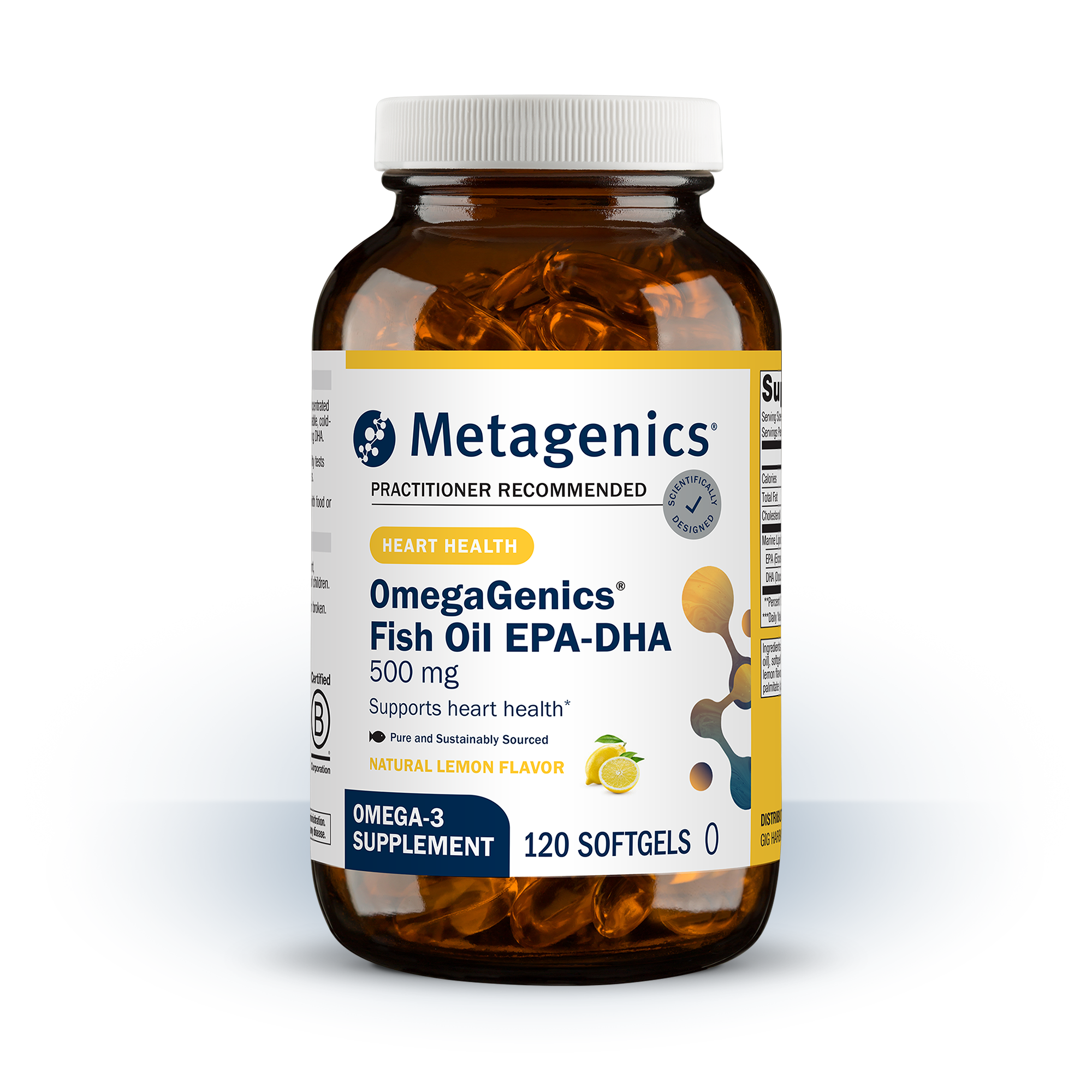 OmegaGenicsÂ® Omega-3 Fish Oil 500mg EPA-DHA | Metagenics