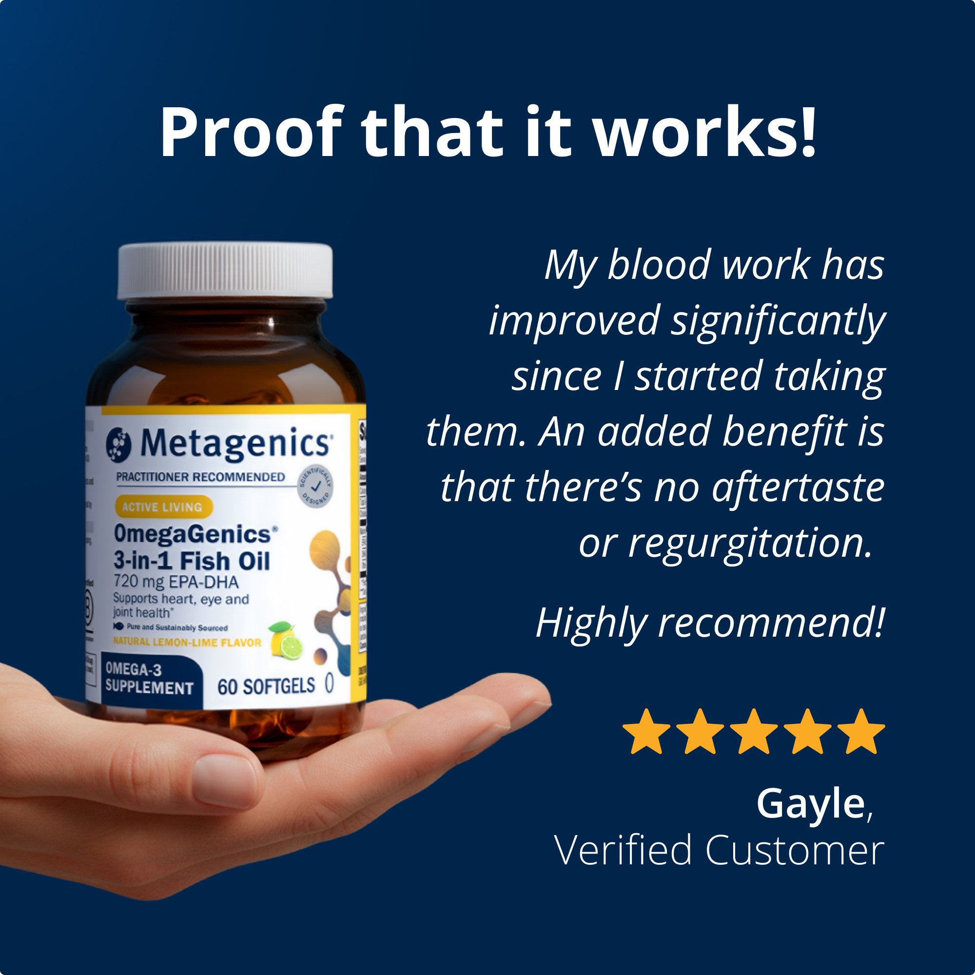 OmegaGenics Fish Oil EPA-DHA 720 mg | Metagenics