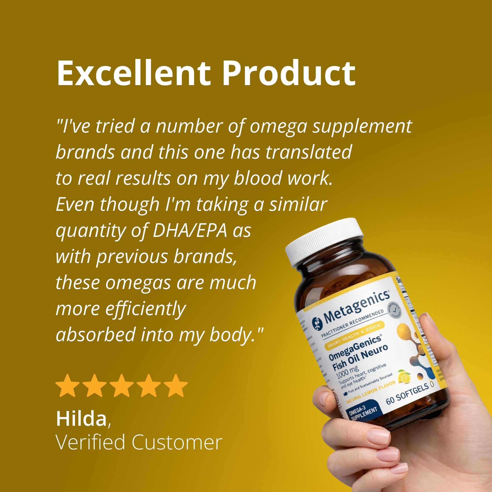 OmegaGenicsÂ® Fish Oil Neuro 1000 mg | Metagenics