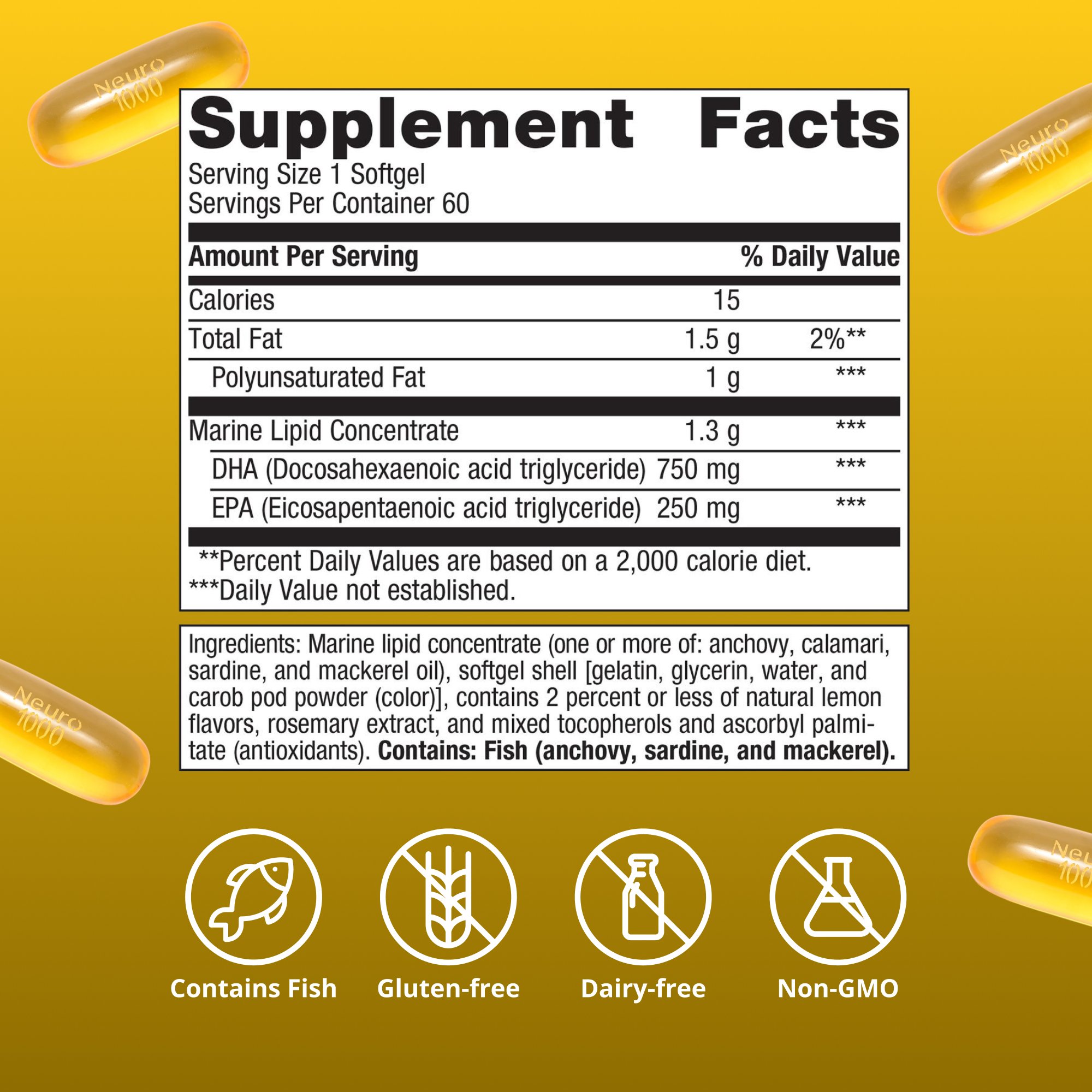 OmegaGenicsÂ® Fish Oil Neuro 1000 mg | Metagenics