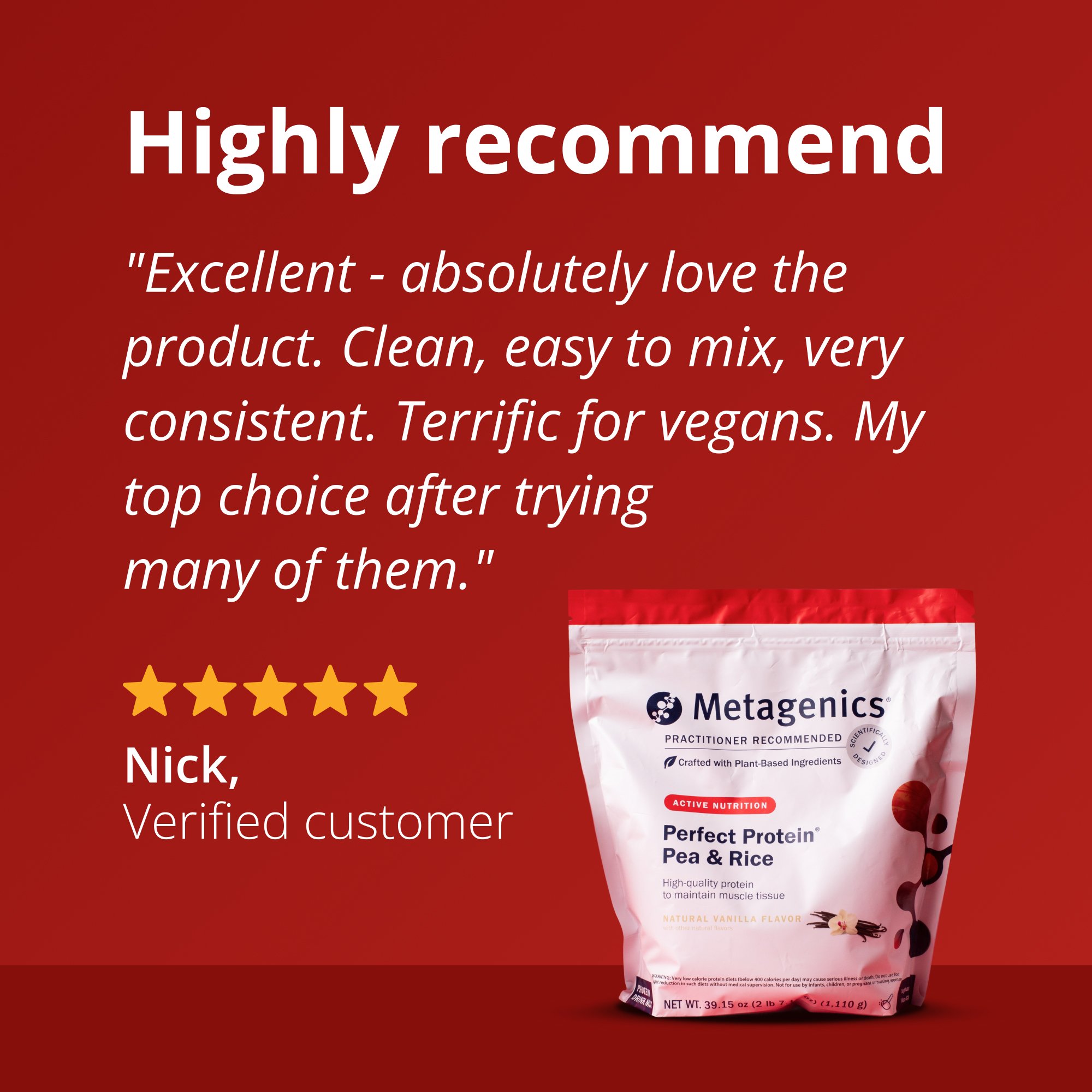 Perfect Protein Pea & Rice | Metagenics