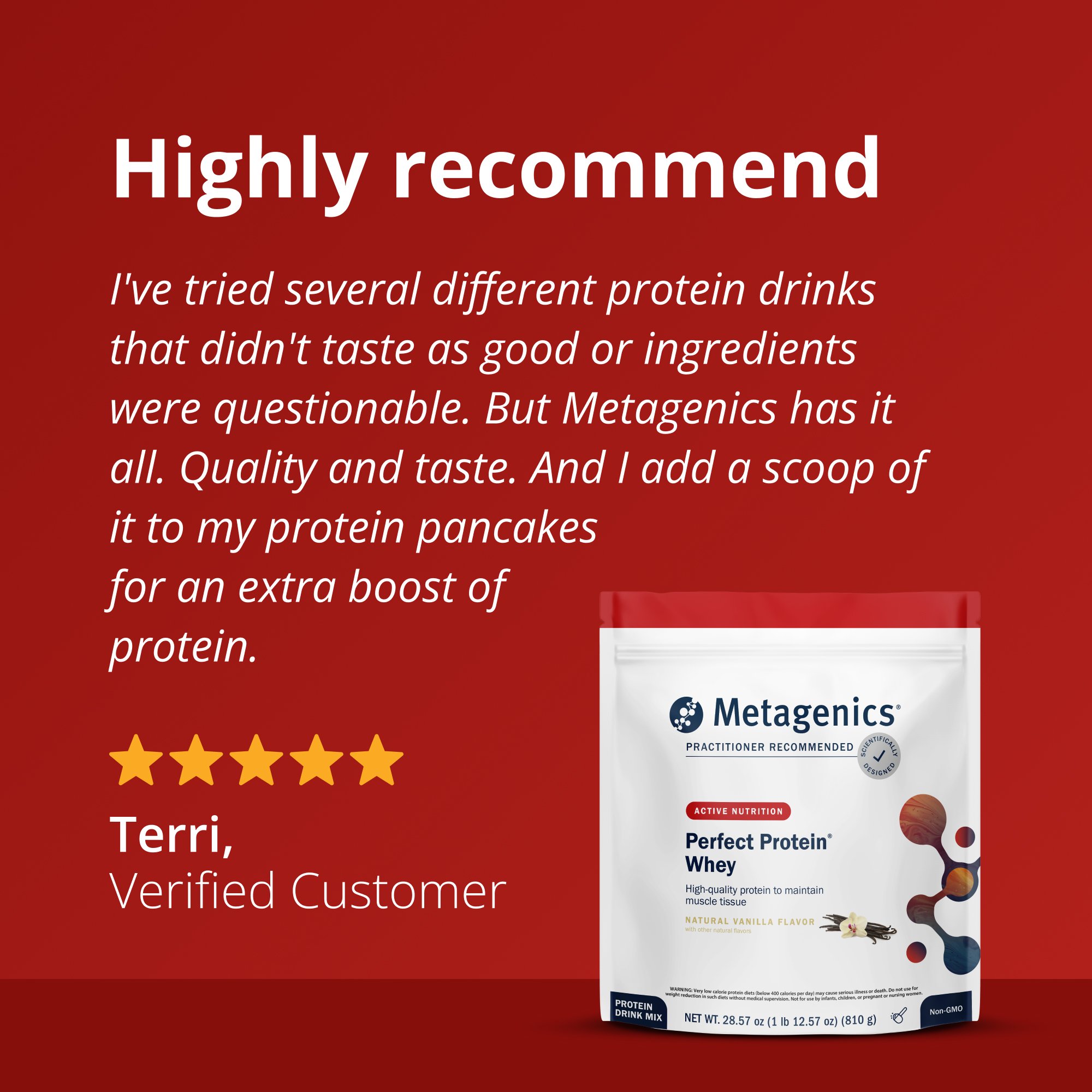 Perfect ProteinÂ® Whey Supplement | Metagenics