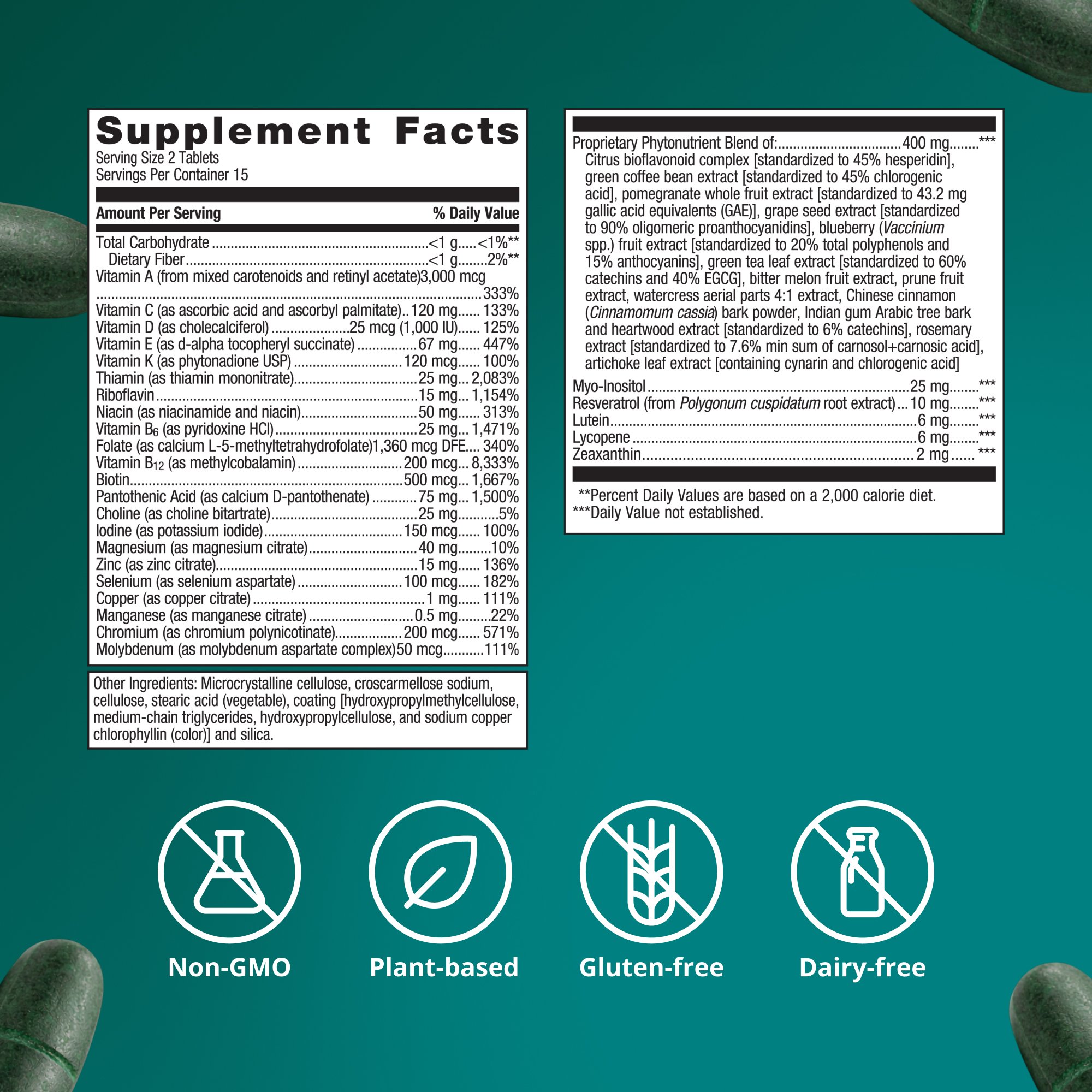 PhytoMultiÂ® Multivitamin Tablets | Metagenics