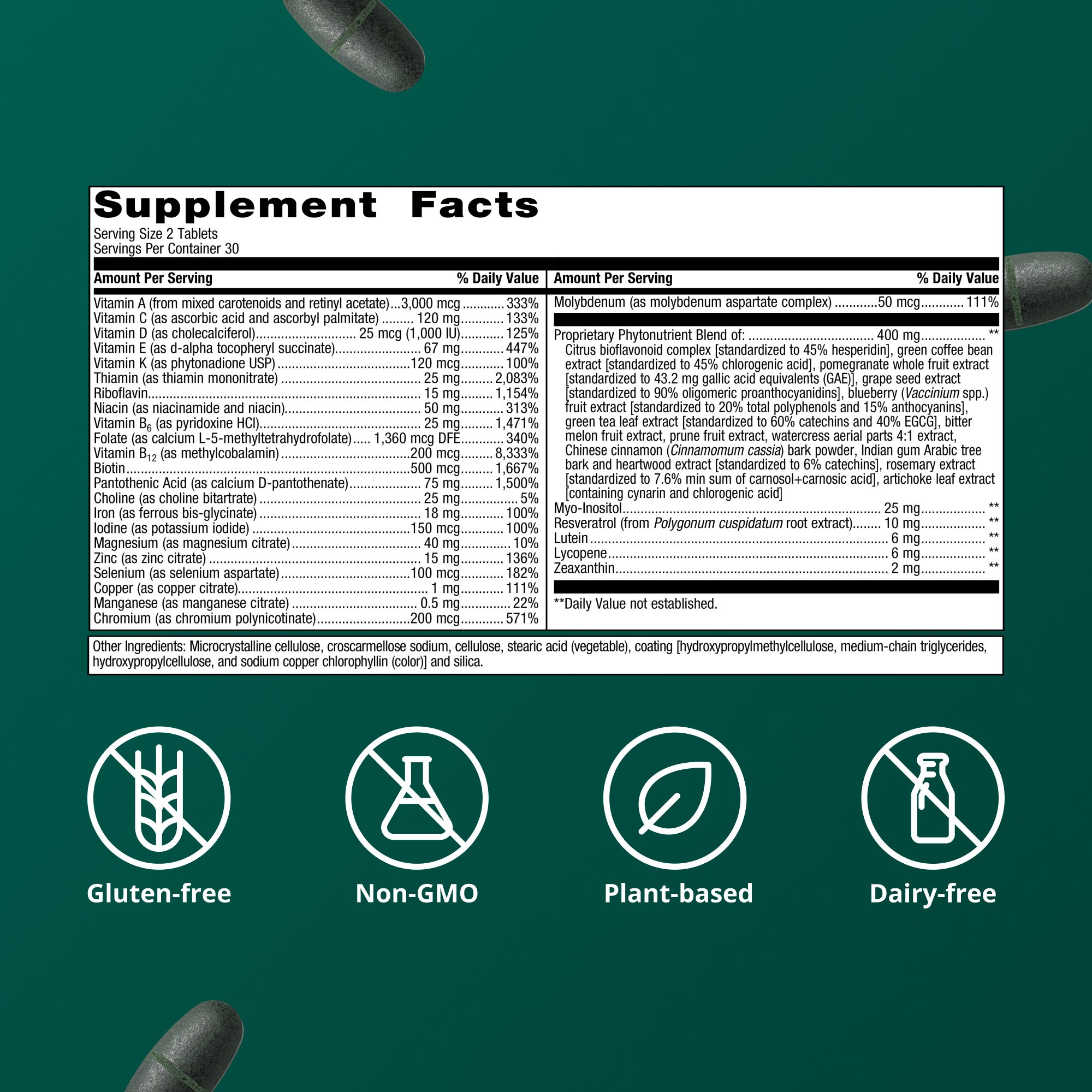 PhytoMulti Multivitamin with Iron | Metagenics