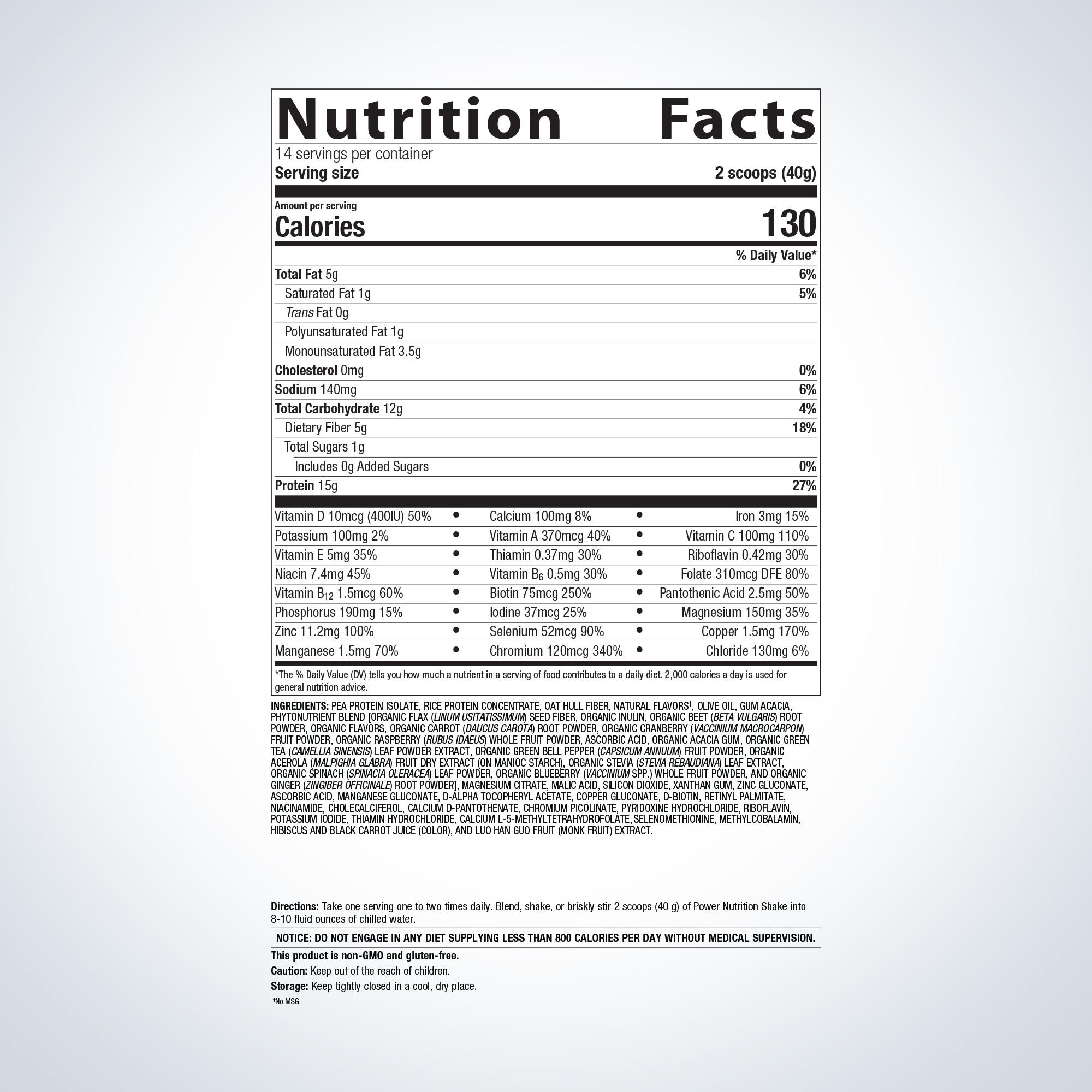 Power Nutrition Shake with Phytonutrients | Metagenics