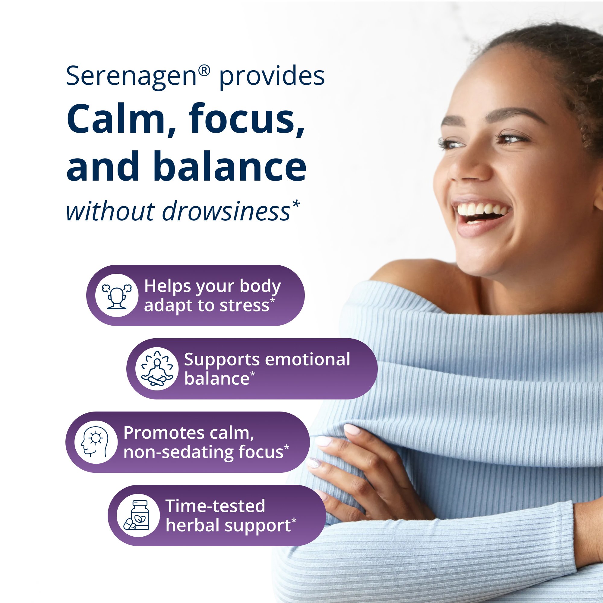 SerenagenÂ® - Herbal Stress Relief Supplement | Metagenics