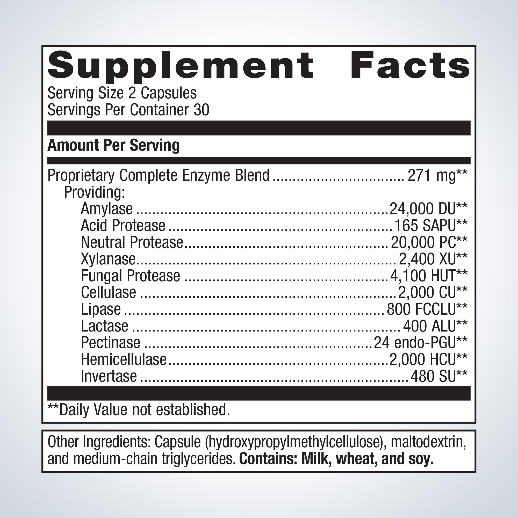 SpectraZymeÂ® Complete Digestive Enzyme Complex | Metagenics