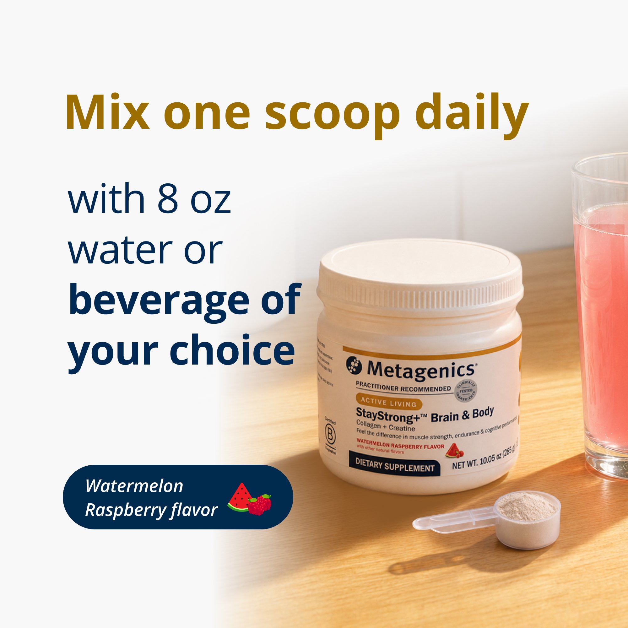StayStrongâ„¢ Brain & Body | Creatine With Collagen For Muscle, Cognitive, & Skin Health