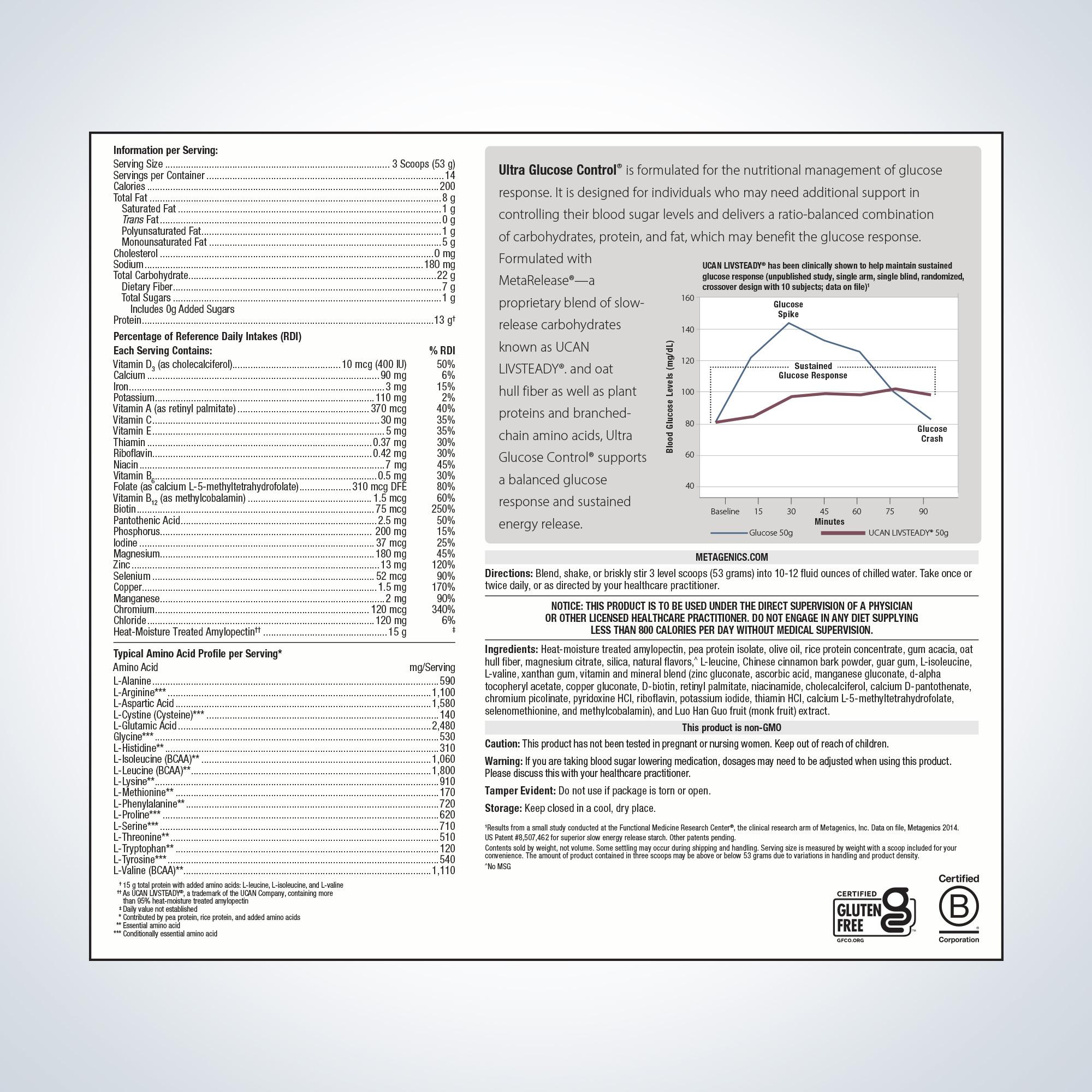 Ultra Glucose Control | Metagenics