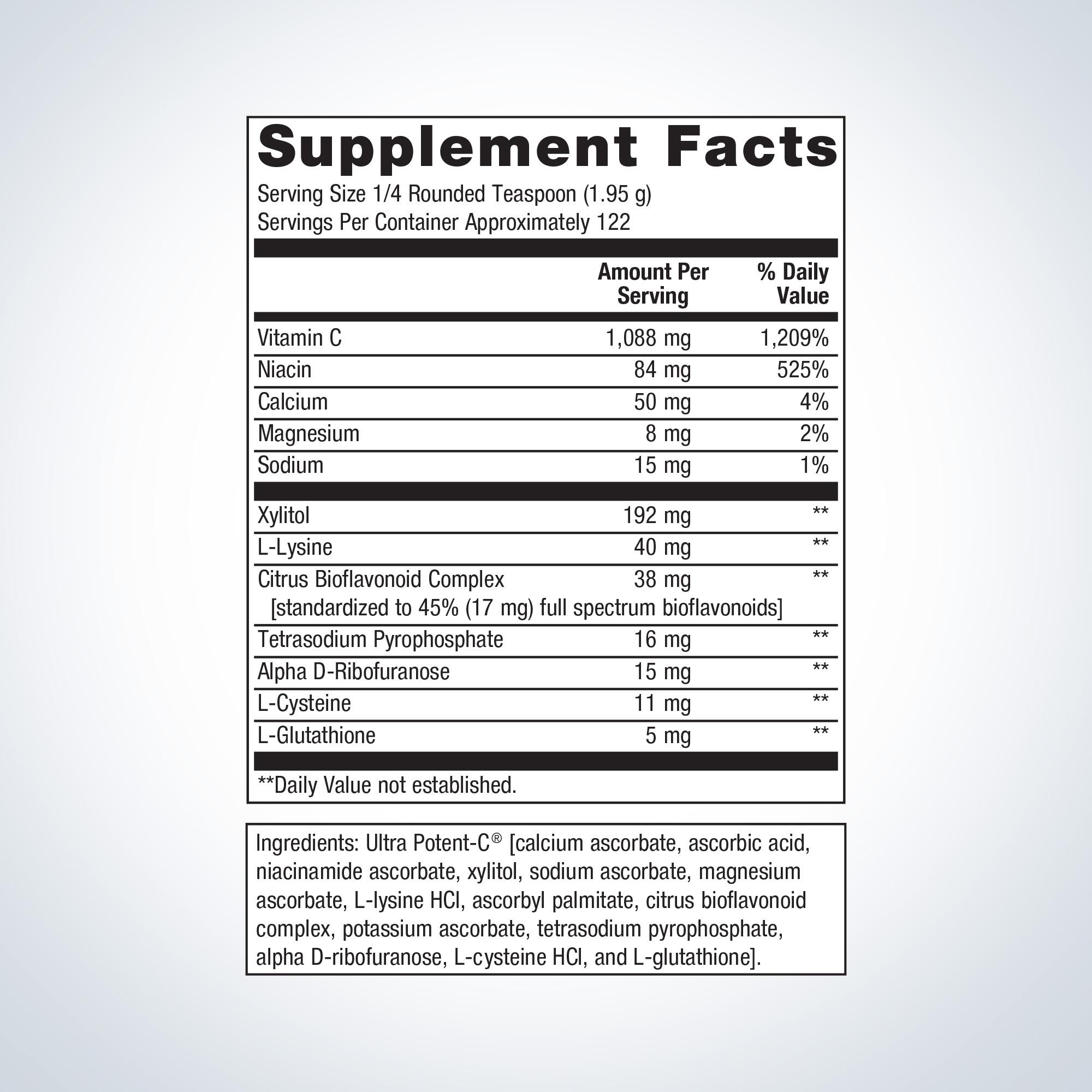 Ultra Potent-C Vitamin C Powder | Metagenics