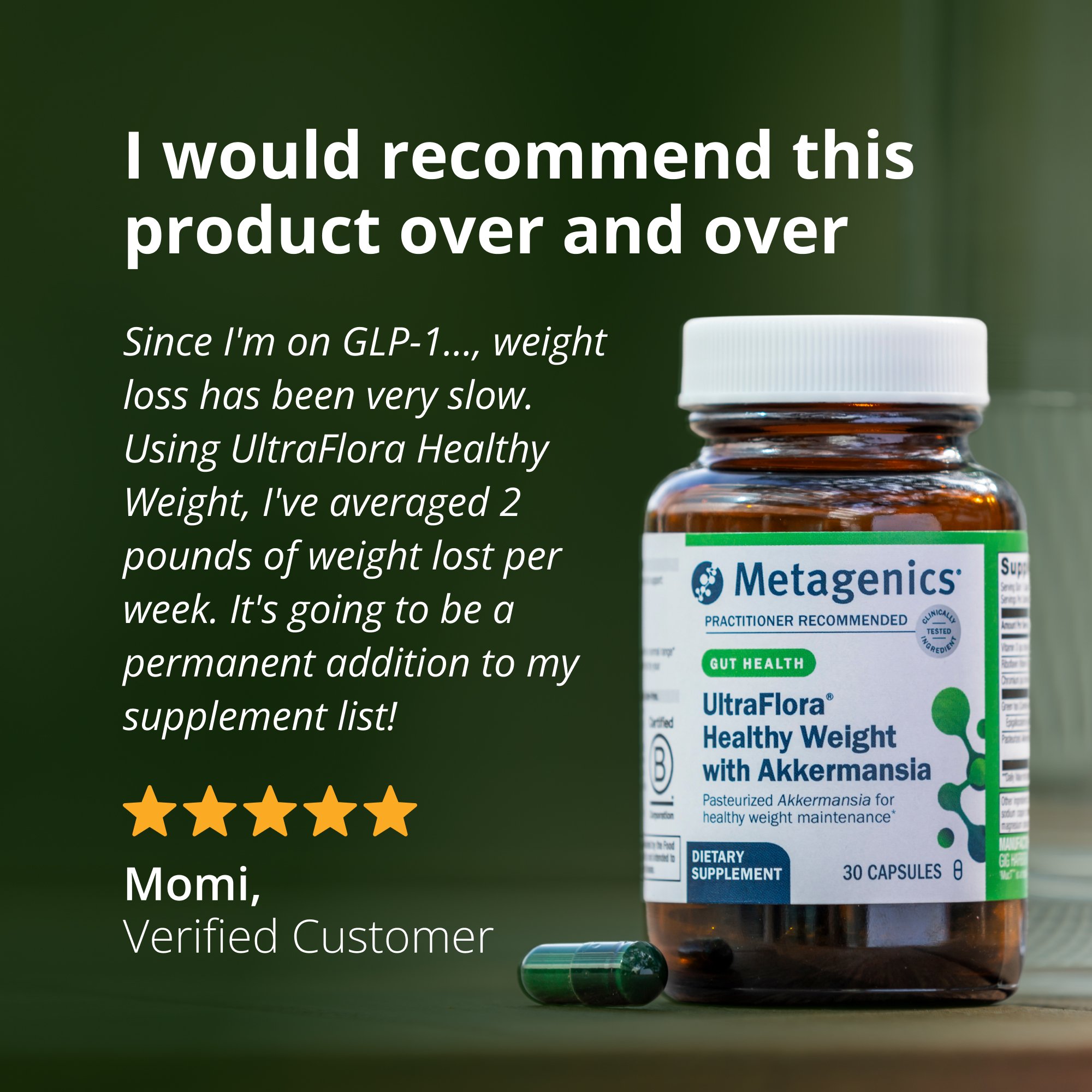 UltraFloraÂ® Healthy Weight with Akkermansia | Metagenics