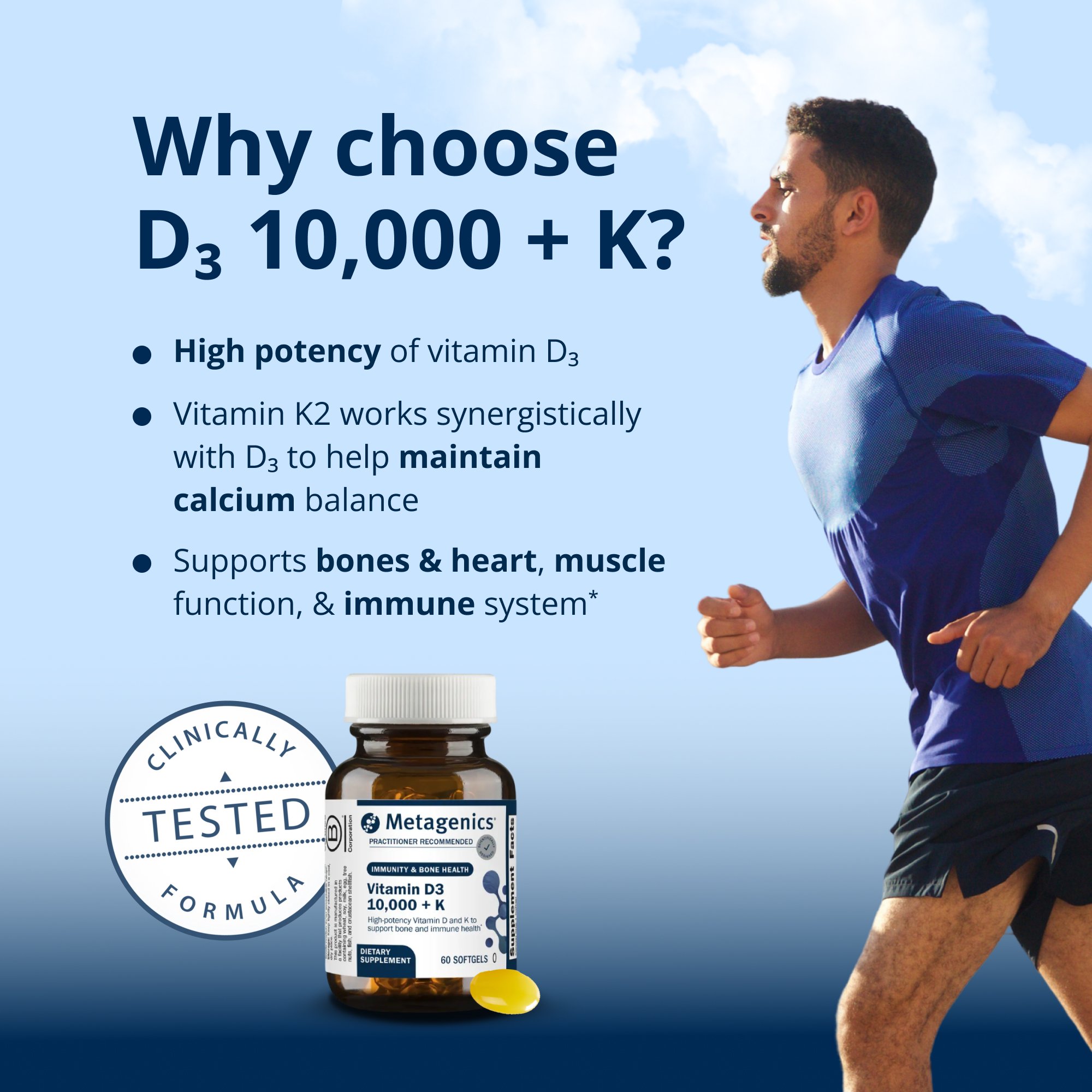 Vitamin D3 10,000 with Vitamin K | Metagenics