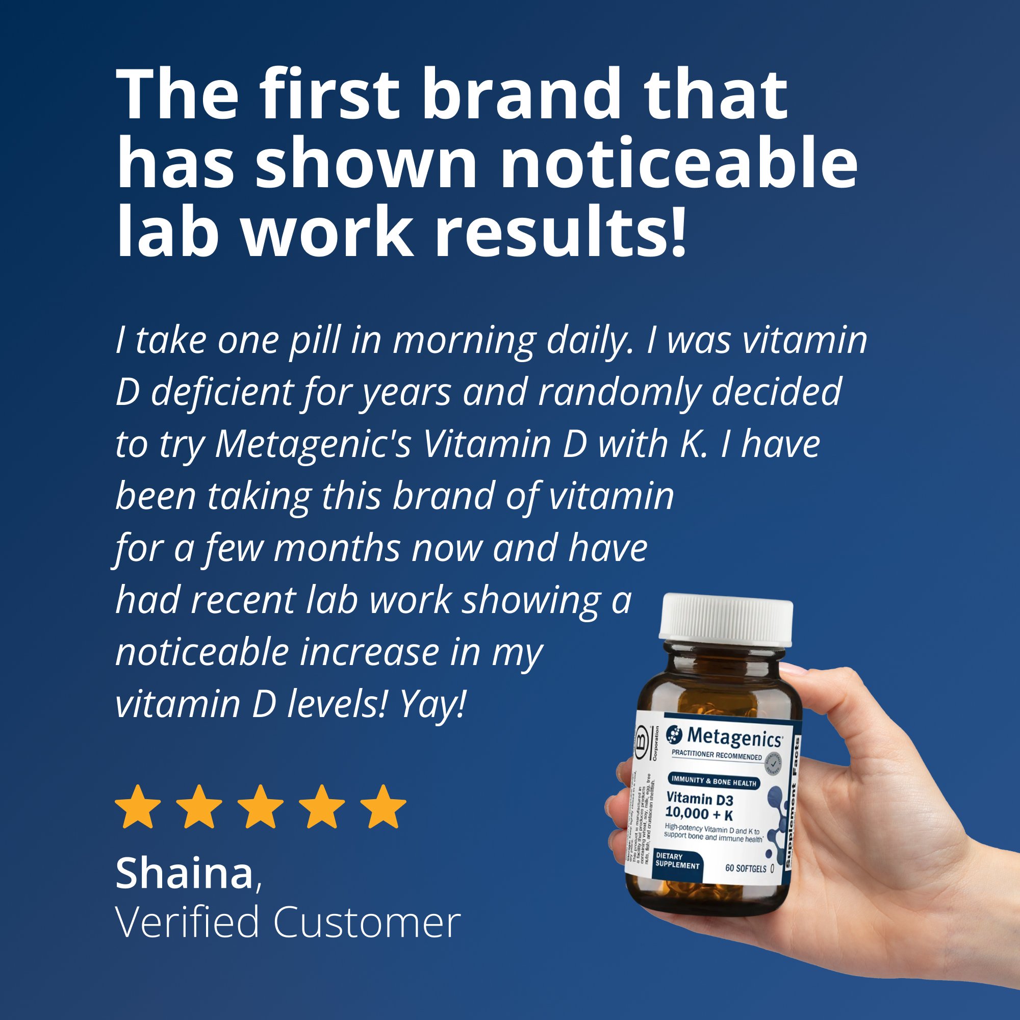 Vitamin D3 10,000 with Vitamin K | Metagenics