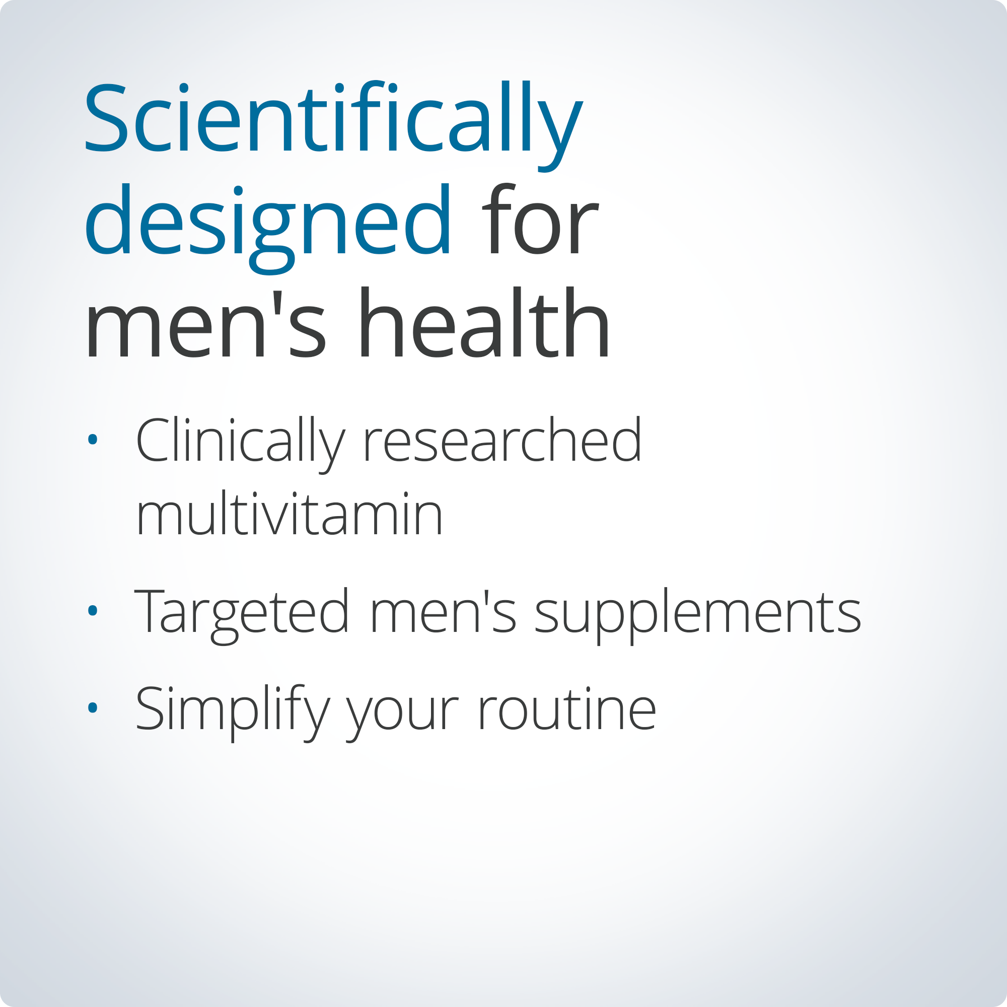 Wellness Essentials Menâ€™s Vitality Daily Packs | Metagenics